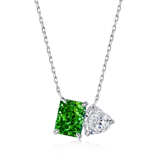 Zircon Necklace 8A in 925 Sterling Silver