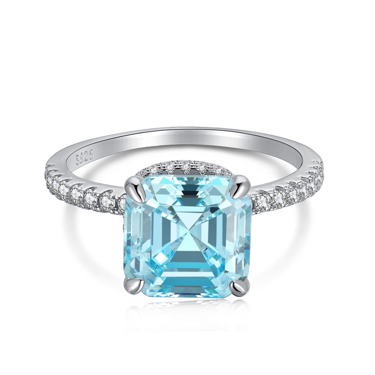 4.0 CT Ring 5A Cubic Zirconia | 925 Sterling Silver | 0002