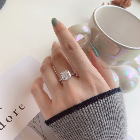 4.0 CT Ring 5A Cubic Zirconia | 925 Sterling Silver | 0002