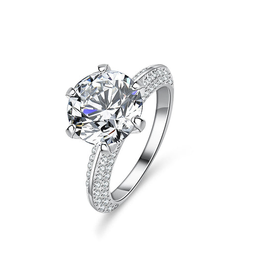 3.0 CT Moissanite | Wedding Ring Engagement Ring Round Cut