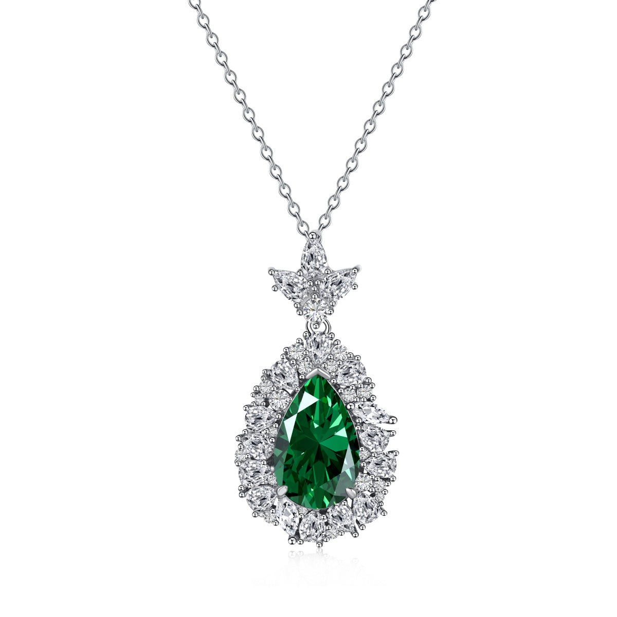 8A Zircon Necklace | 925 Sterling Silver | Wedding