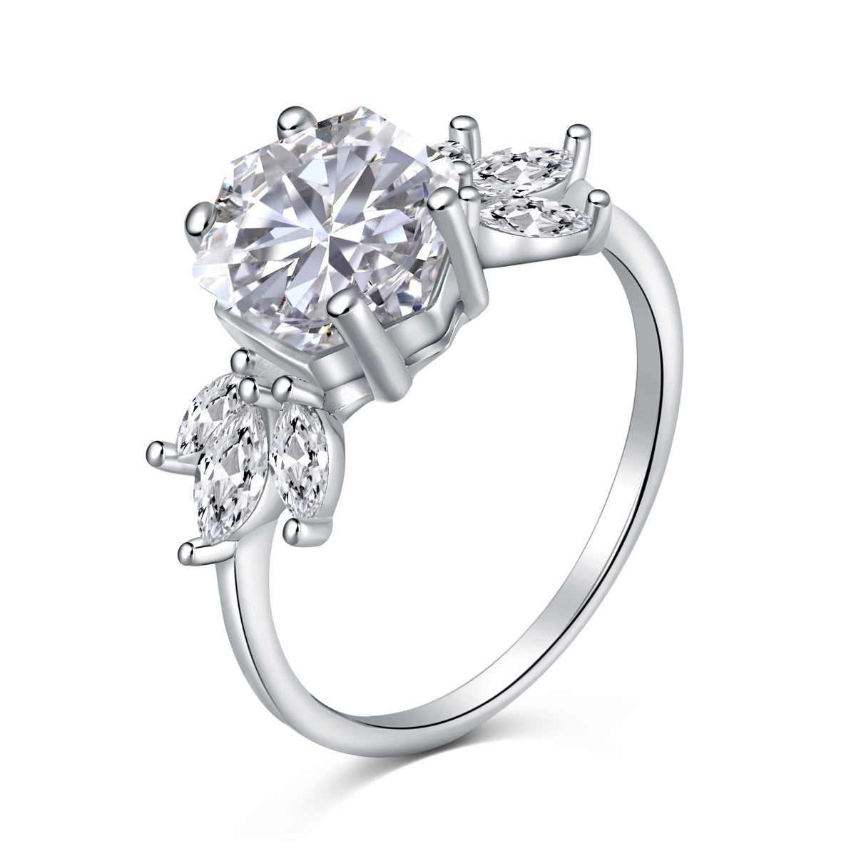 925 Sterling Silver | 8A Cubic Zirconia Ring Pink