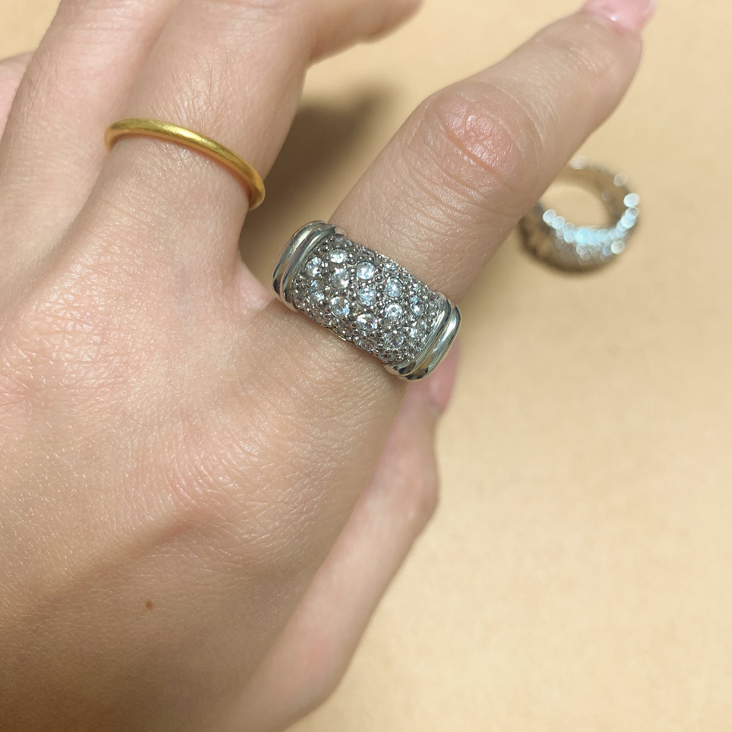 【LIVE】925 Sterling Silver Ring w/ Stone Ring