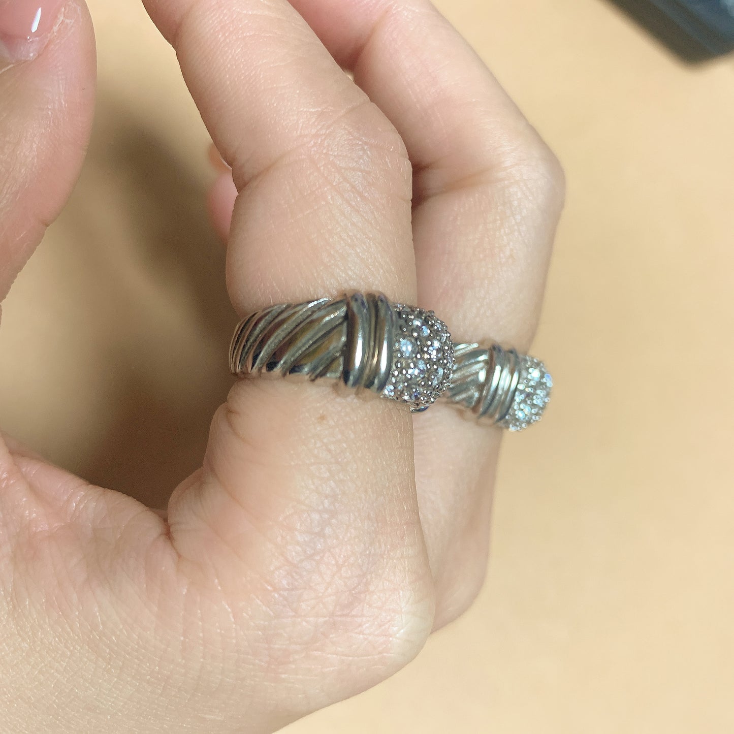 【LIVE】925 Sterling Silver Ring w/ Stone Ring