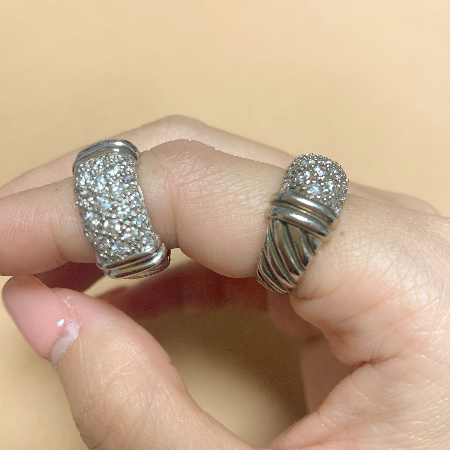 【LIVE】925 Sterling Silver Ring w/ Stone Ring