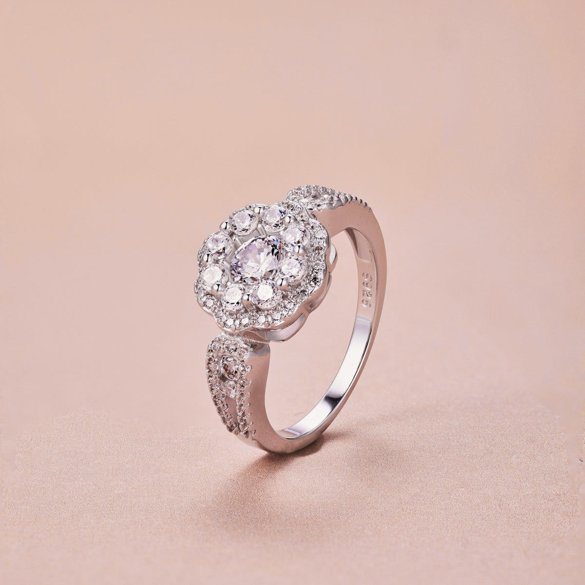 [RAINBOW] Zircon Ring 925 Sterling Silver
