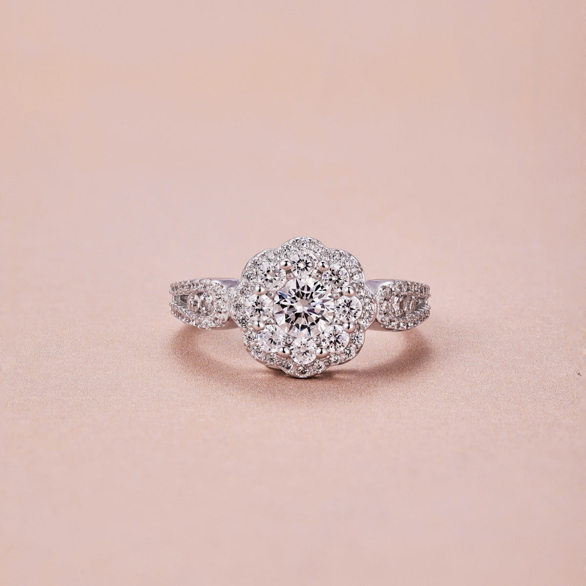 [RAINBOW] Zircon Ring 925 Sterling Silver