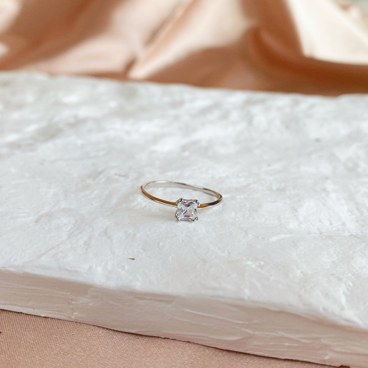 Square Ring Sterling Silver