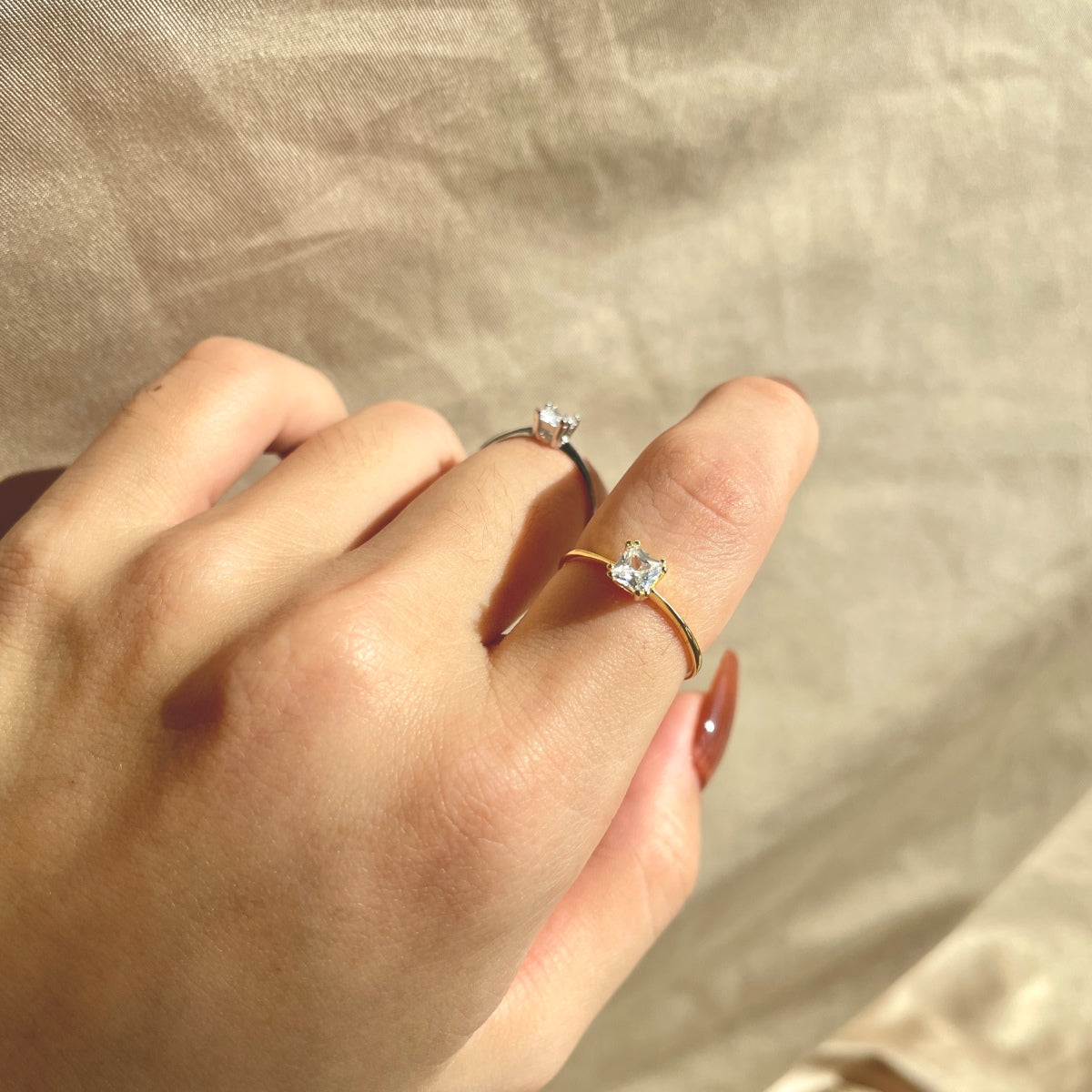 Square Ring Sterling Silver