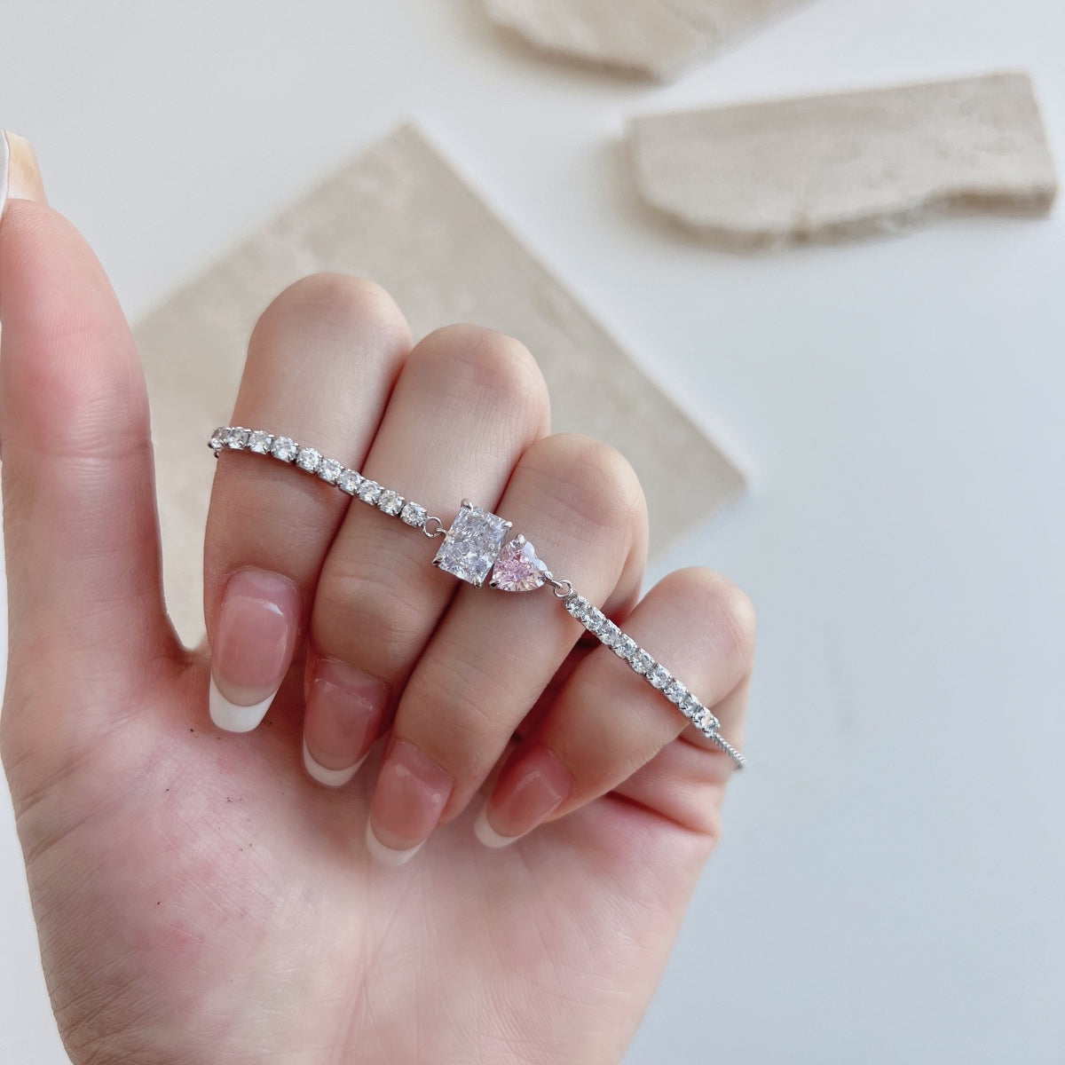 8A Zircon Bracelet | 925 Sterling Silver Bracelet CZ Plating 18K Fashion and Hot Style