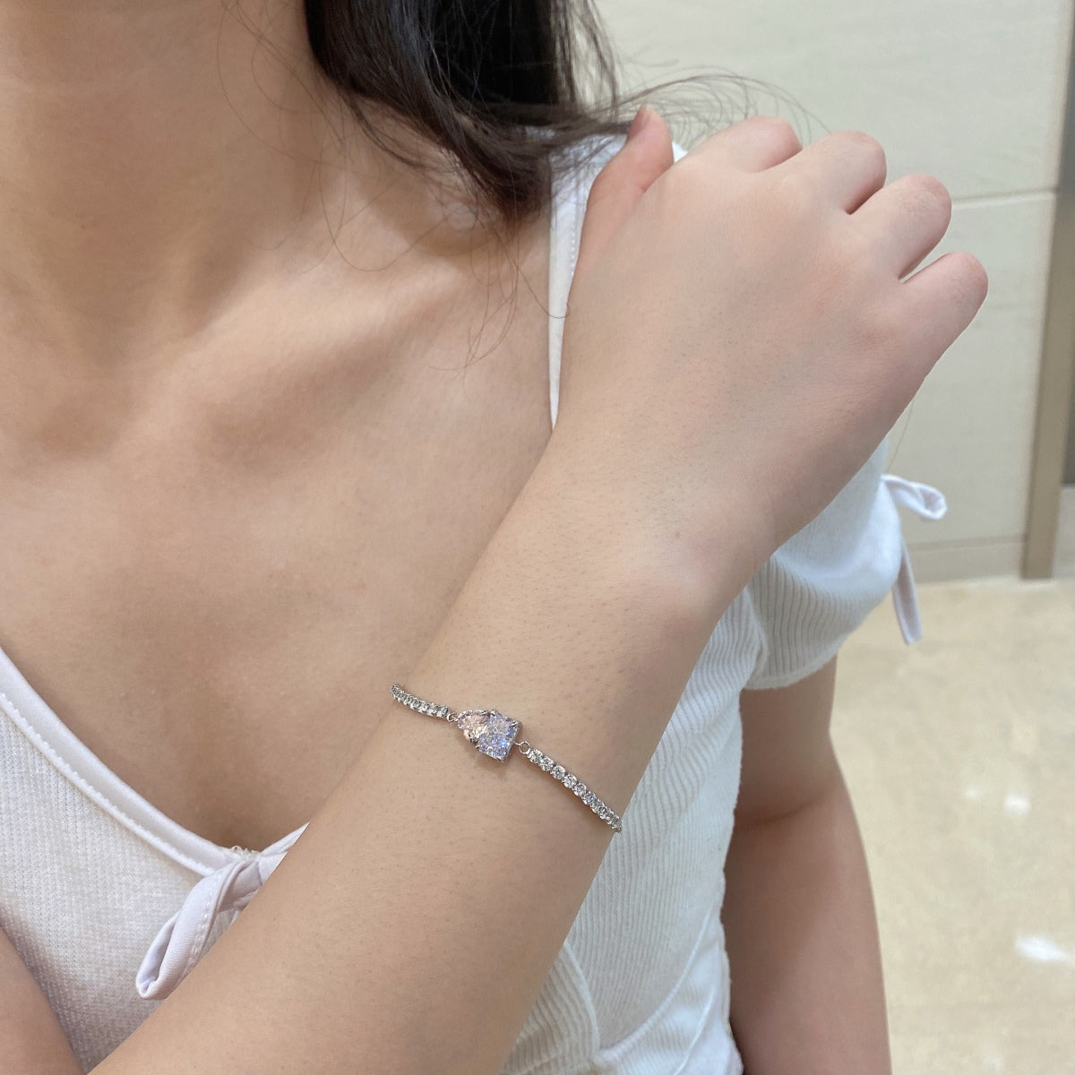 8A Zircon Bracelet | 925 Sterling Silver Bracelet CZ Plating 18K Fashion and Hot Style