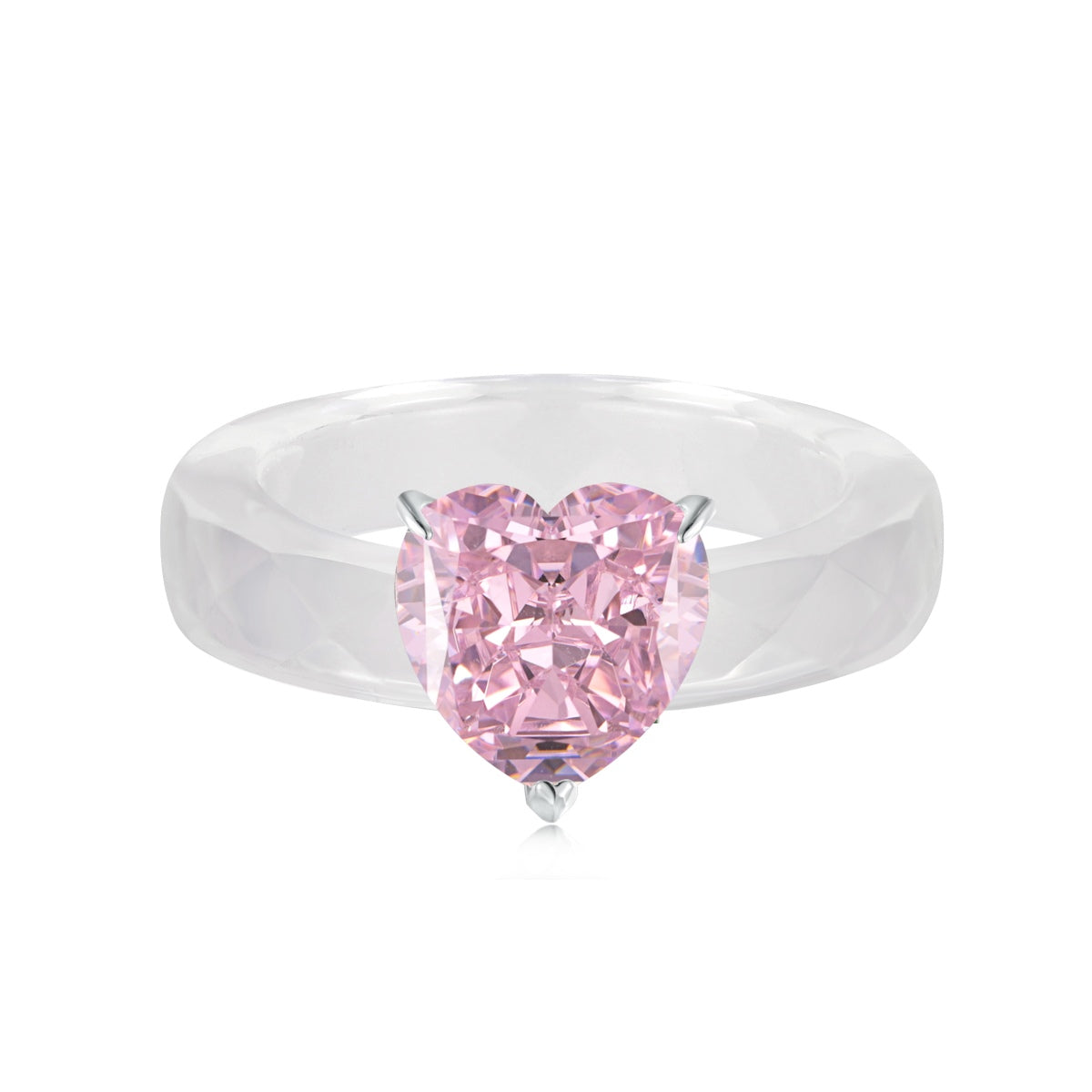 8A Zircon Candy Ring | 925 Sterling Silver | Fenta Heart | Crystal
