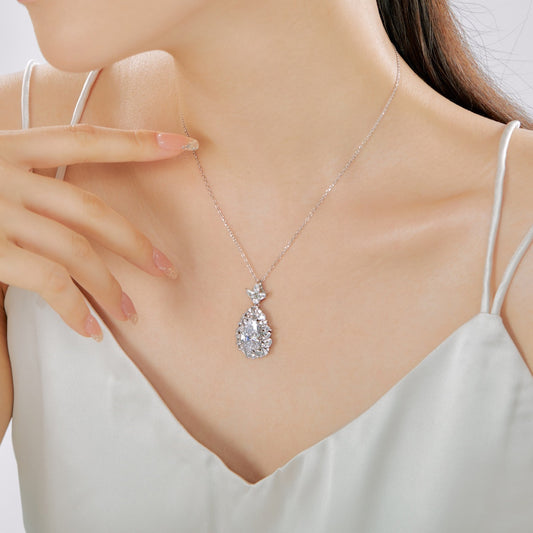 8A Zircon Necklace | 925 Sterling Silver | Wedding