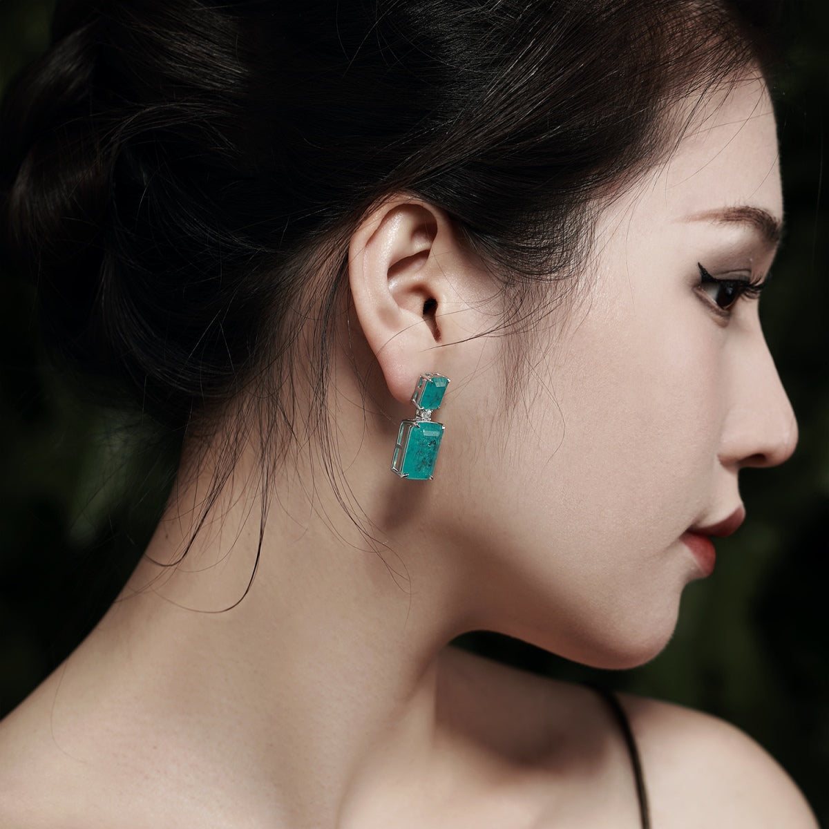 Paraiba Color Earring s925