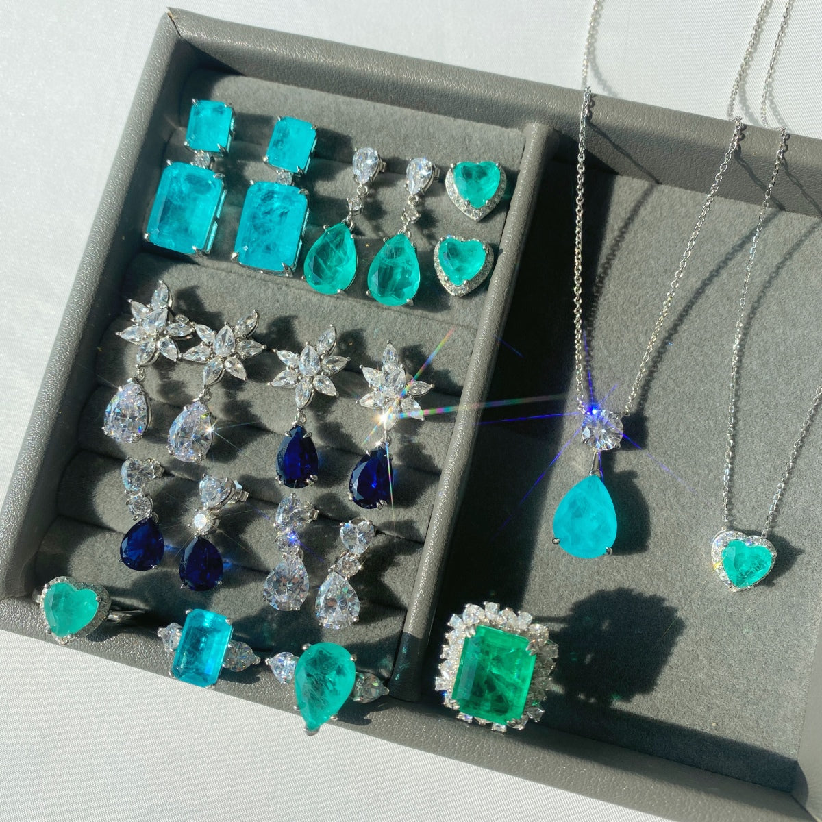 Paraiba Color Earring s925