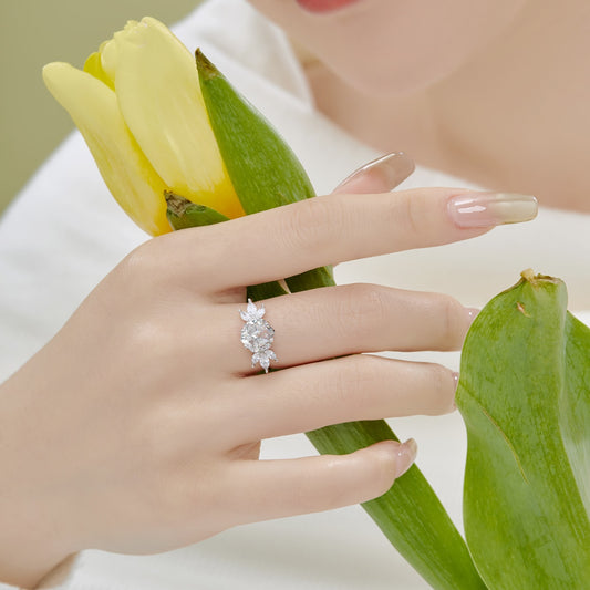 925 Sterling Silver | 8A Cubic Zirconia Ring White