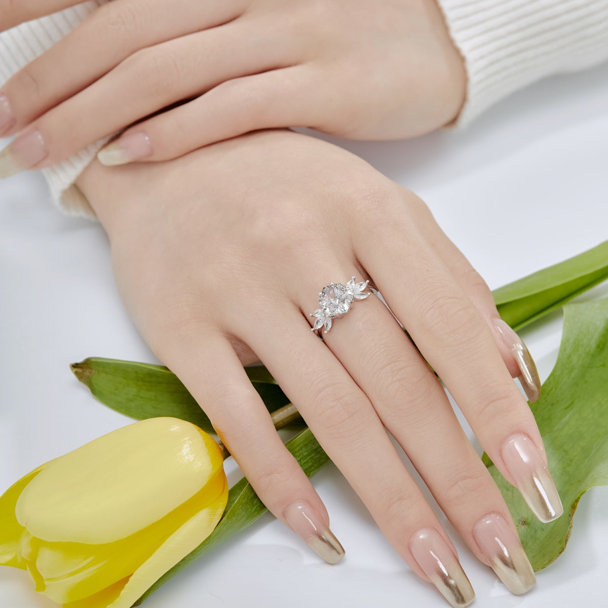 925 Sterling Silver | 8A Cubic Zirconia Ring White