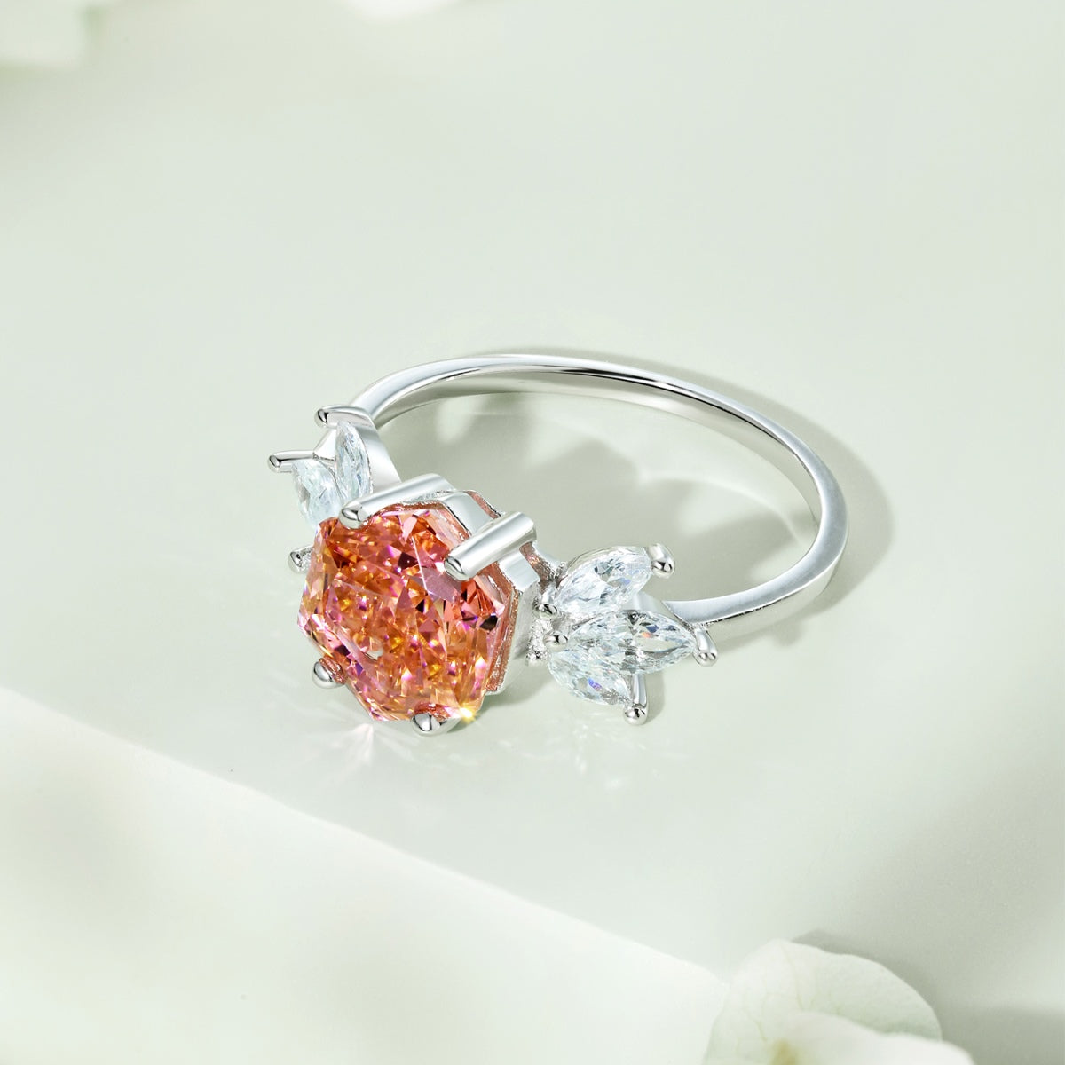 925 Sterling Silver | 8A Cubic Zirconia Ring Pink